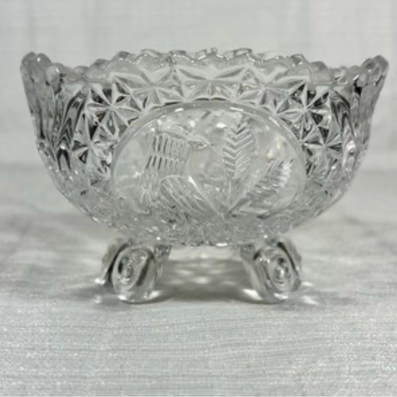 Elegant Clear Crystal Bowl by Hofbauger - Picture 4 of 5